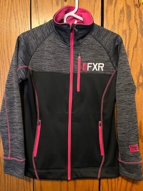 FXR Women's Black & Pink Zip-Up Jacket